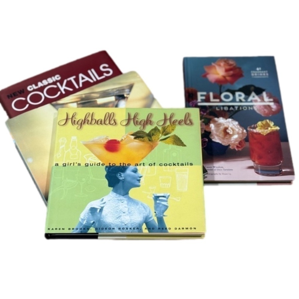 Cocktails & Libations Book Bundle, Set of 4 Collectible Recipe Books
